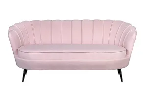 заказать Дизайнерский диван Pearl Triple Pink на черных ножках в интернет-магазине в Москве