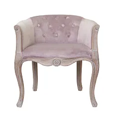 фото Низкое кресло ретро Kandy Pink Velvet