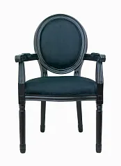 стильный Мягкий стул с подлокотниками Volker Arm Black