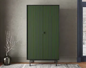 заказать стильные Шкаф двухдверный "Эмерсон (Emerson)" арт EM091/green/L