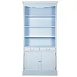 Книжный шкаф "Леонтина (Leontina)" в голубом цвете арт ST9330B №1