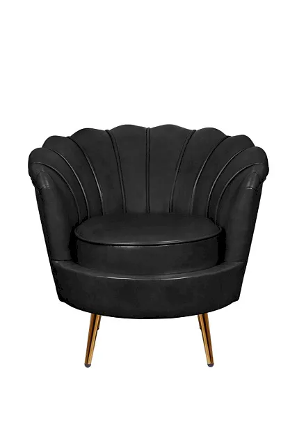 Низкое кресло ракушка Pearl Black V2