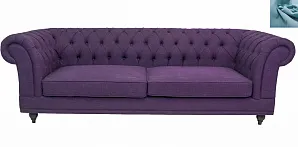 заказать Диван мягкий арт-деко Neylan Purple голубой в интернет-магазине