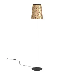купить 390295 Торшер с ножным выключателем CASTUERA, 1X25W (E27), H1725, сталь, черный / бумага с розовыми в интернет-магазине