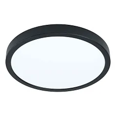 фото 99224 Светодиодный накладной светильник FUEVA 5, 20W (LED), ?285, H28, 2300lm, 3000K, сталь, черный/пл