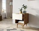 Тумбочка с верхним ящиком "Лайн (Line)" LN10/GR1/beige №1