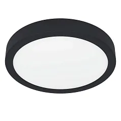 фото 900653 Накладной светильник FUEVA 5, 17W (LED), 3000K, IP44, ?210, сталь, черный / пластик, белый в интерьере