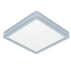 900651 Накладной светильник FUEVA 5, 17W (LED), 3000K, IP44, L210, B210, H28, сталь, хром / пластик, белый на заказ в интернет-магазине