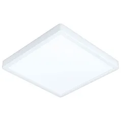 красивые 99268 Светодиодный накладной светильник FUEVA 5, 20,5W (LED), 285х285, H28, 2400lm, 3000K, IP44, сталь на заказ