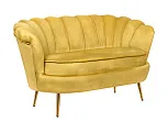 Дизайнерский двухместный диван Pearl Double Yellow №1