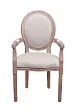 Мягкий стул с подлокотниками Volker Arm Beige V2 №0