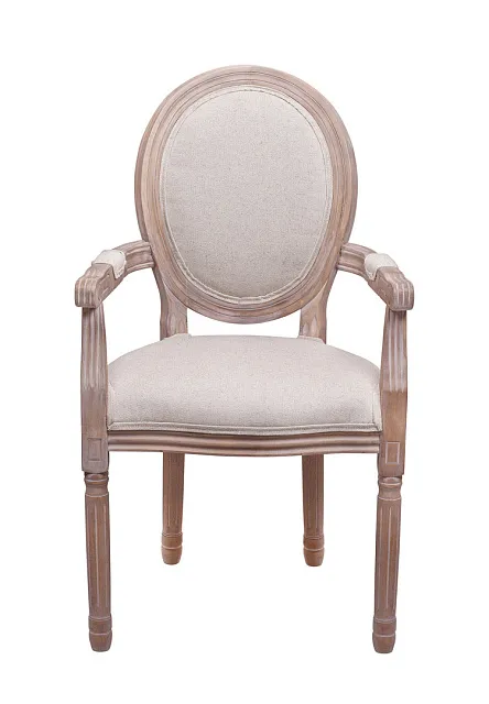 Мягкий стул с подлокотниками Volker Arm Beige V2