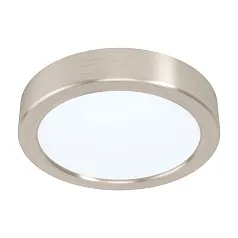 99218 Светодиодный накладной светильник FUEVA 5, 10,5W (LED), ?160, H28, 1200lm, 3000K, сталь, никель на заказ в интернет-магазине