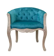 заказать Низкое кресло ретро Kandy Blue Velvet в Москве