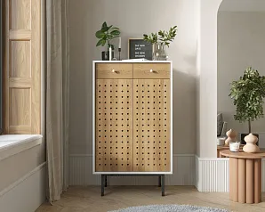 фото Комод высокий с дверками и ящиками КОТО (KOTO) арт KT19