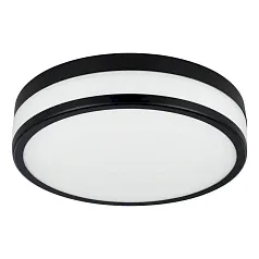 купить красивые 900846 Настенно-потолочный светильник LED PALERMO, 3X5,7W (LED), 3000K, 2100lm, IP44, H75, ?300, сталь, черный / матовое стекло, белый в интернет-магазине в Москве