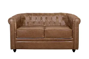 Кожаный диван лофт Karo Brown leather 2S на заказ в интернет-магазине