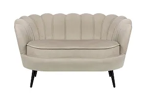 красивый Дизайнерский диван Pearl Double Taupe на черных ножках в интернет-магазине