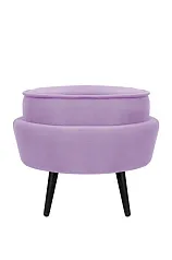 Пуф Pearl Adorn Purple на черных ножках