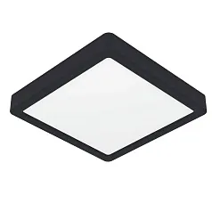 стильные 900587 Накладной светильник диммируемый FUEVA 5, 17W (LED), 3000K, L210, B210, H28, сталь, черный / пластик, белый
