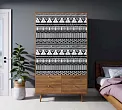 Шкаф трехстворчатый "Бербер (Berber)" принт 19 арт BB02/Print_19 №0