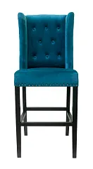 фото Дизайнерский барный стул Skipton Blue Velvet в интерьере