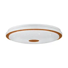 заказать 900599 Настенно-потолочный светильник LANCIANO 1, LED 36W, 3300lm, H80, ?560, сталь, дерево, белый, коричневый/пластик с эффектом кристаллов, белый, х