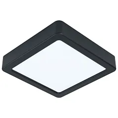 фото 99255 Светодиодный накладной светильник FUEVA 5, 10,5W (LED), 160х160, H28, 1350lm, 4000K, сталь, черн