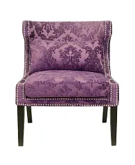 красивое Мягкое полукресло с подлокотниками Suza Violet