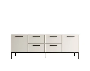 купить стильные Комод две дверки и четыре ящика "Nicole" цвет Белый, арт NEM19