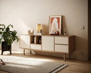 купить стильные Комод с ящиками и дверками "Alice" арт ALC16 в интернет-магазине