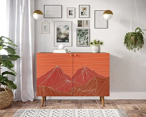 стильные Комод с принтом 49 "Berber" две дверки арт BB04/Print_49