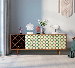купить красивые Комод "Berber" удлиненный с бутылочницей 24 принт арт BB15/Print_24