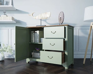 купить Комод Olivia на 3 ящика с дверкой арт GA5051