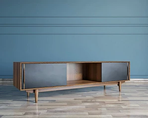 купить Консоль под TV в Скандинавском стиле "Bruni Black" арт BR-22Black