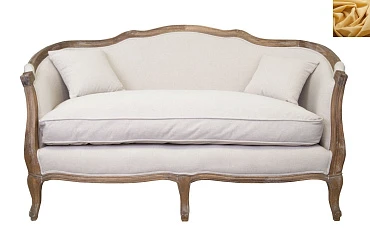 заказать стильные Диван ампир Darcy 2 цвет желтый