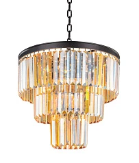 фото Люстра Odeon 3 Rings Amber в интерьере