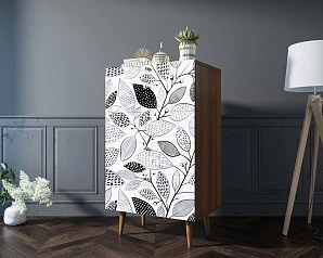 фото Комод высокий "Berber" принт 9 арт BB10/Print_09 в интерьере