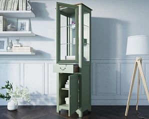 купить Узкий шкаф-витрина "Olivia" арт GC2005 в интернет-магазине