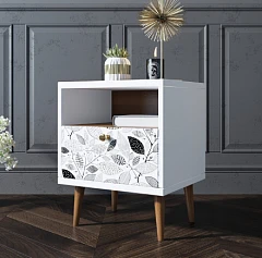 купить красивые Тумбочка "Berber" с одним ящиком 9 принт арт BB06/Print_09, разноцветная в интернет-магазине