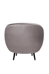 купить Мягкое кресло Small Benee Grey на черных ножках