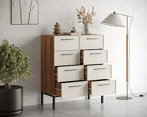 купить стильные Комод на восемь ящиков "Nicole" арт NEM20 в интернет-магазине