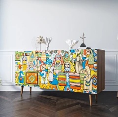 Комод "Berber" с ящиками 1 принт арт BB14/Print_01 в интернет-магазине