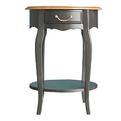 Овальный столик "Leontina Black" арт ST9331BLK в интерьере