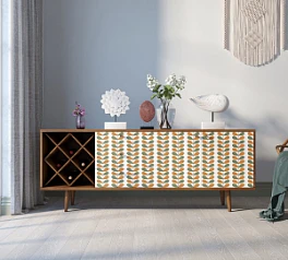 заказать Комод "Berber" удлиненный с бутылочницей принт 23 арт BB15/Print_23