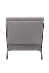 красивые Низкое кресло с деревянными подлокотниками Mody Grey серый