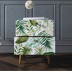 красивые Тумбочка "Berber" с двумя ящиками 4 принт арт BB03/Print_04, разноцветная на заказ