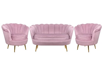 заказать Комплект кресел и дивана ракушка Pearl Double Pink