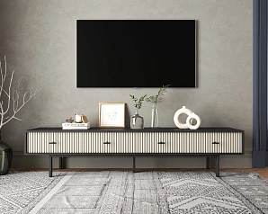 купить Комод с четырьмя ящиками под TV "Emerson" арт EM06/milky/L в интернет-магазине