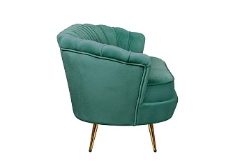 Диван ракушка для гостиниц Pearl Triple Green V2